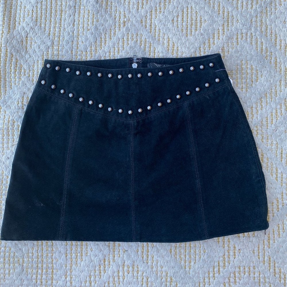 Black stud skirt